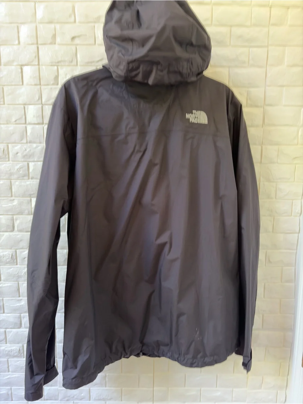 The North Face Black Hooded Rain Jacket